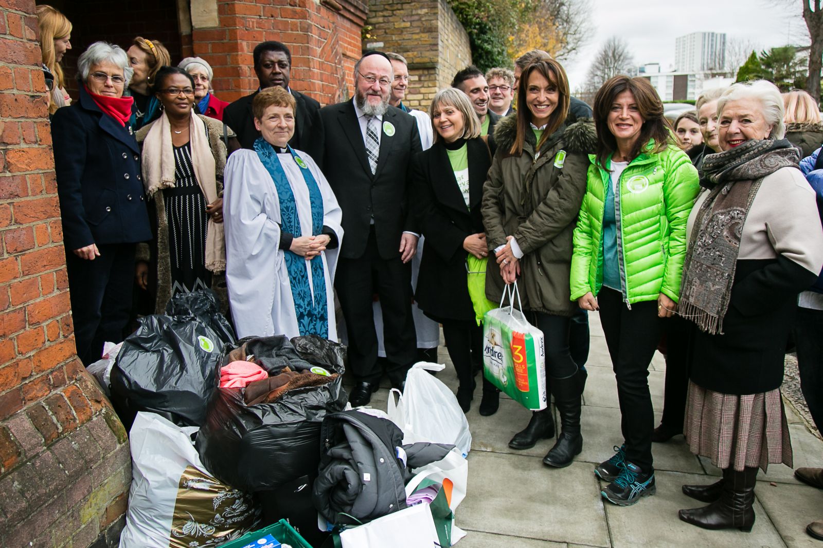 One of the three Mitzvah Day projects which Chief Rabbi Ephraim Mirvis took part in