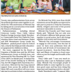 Parliament event in The Jewish Weekly