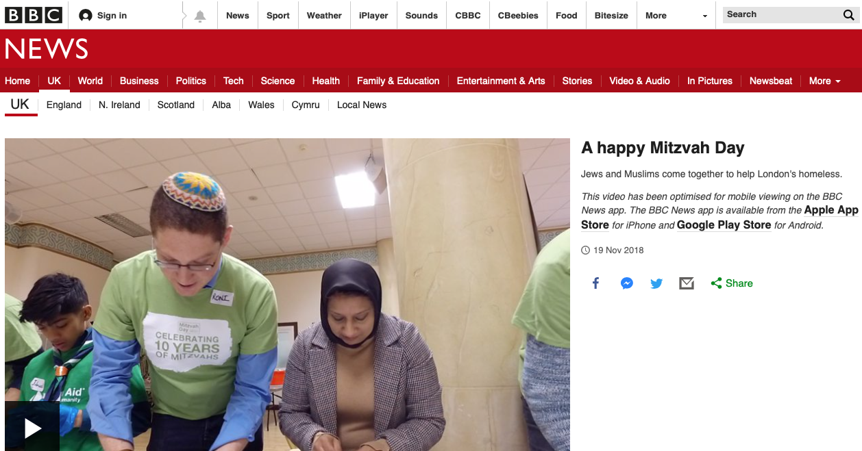 Mitzvah Day on the BBC