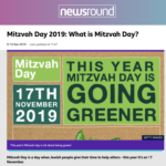 A special Mitzvah Day report on BBC Newsround