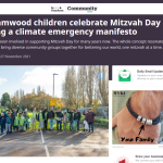 Local press coverage of Mitzvah Day covered events from Borehamwood...