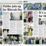Coverage in the Jewish Telegraph Leeds (left) and Manchester (right) editions